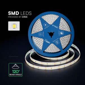 LED Ταινία 12W V-TAC Cree Chip Dimmable 24V 1440m/m CRI></noscript>90 Ψυχρό Λευκό 6500K 6yrs Wty 10 Μέτρα – 2125986