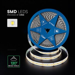 LED Ταινία 18W V-TAC Cree Chip 6yrs Wty Dimmable 24V 2150lm/m CRI></noscript>90 Ψυχρό Λευκό 6500K 10 Μέτρα – 2126016