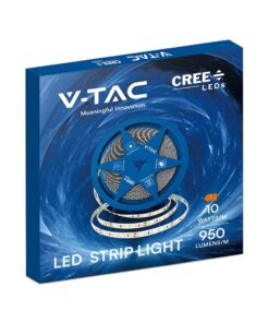 LED Ταινία 12W V-TAC Cree Chip Dimmable 24V 950m/m CRI>90 Θερμό Λευκό 3000K 6yrs Wty 10 Μέτρα – 2126226