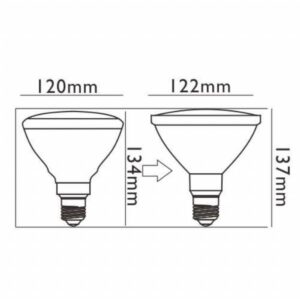 ΛΑΜΠΑ PAR38 15W 3000K 40o CRI80 1200LM IP65 230V DIMMABLE LOGICA LOGICA – 2-MC21680