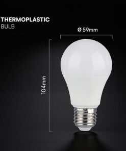 LED Λάμπα E27 A60 8.5W V-TAC Cree Chip 806lm 200° Φυσικό Λευκό 4000K 6yrs Wty – 2172616