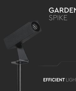 LED Καρφωτό Φωτιστικό Σποτ Κήπου Μαύρο Αλουμίνιο 2W Φυσικό 4000K 60lm 30° IP65 Τετραγωνισμένο V-TAC – 24009