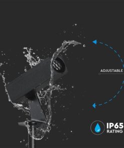 LED Καρφωτό Φωτιστικό Σποτ Κήπου Μαύρο Αλουμίνιο 2W Φυσικό 4000K 60lm 30° IP65 Τετραγωνισμένο V-TAC – 24009