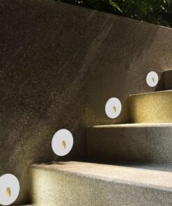 Φωτιστικό Διαδρόμου/Σκαλοπατιών Χωνευτό 3W LED CCT με 4 Διαφορετικές Προσόψεις Λευκό/Μαύρο IP65 Στρογγυλό V-TAC – 24010