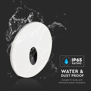 Φωτιστικό Διαδρόμου/Σκαλοπατιών Χωνευτό 3W LED CCT με 4 Διαφορετικές Προσόψεις Λευκό/Μαύρο IP65 Στρογγυλό V-TAC – 24010