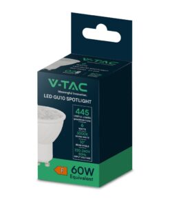 LED SPOT Λάμπα GU10 6W V-TAC 10° 445lm Θερμό Λευκό 3000K – 24021