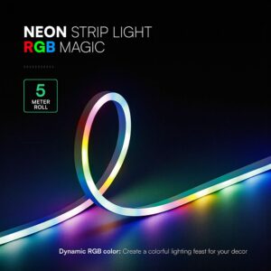 Neon Flex Ταινία 5m SET με Controller Magic RGB DC 5V V-TAC – 24050