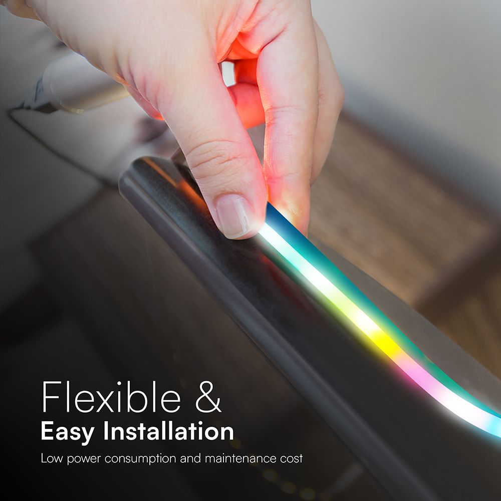 Neon Flex Ταινία 5m SET με Controller Magic RGB DC 5V V-TAC – 24050