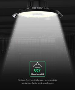 100W LED Καμπάνα UFO Μαύρη Cree Chip 13500lm Ψυχρό Λευκό 6500K IP65 6yrs Wty V-TAC – 240746