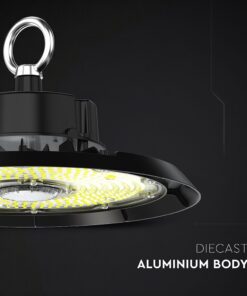 100W LED Καμπάνα UFO Μαύρη Cree Chip 13500lm Ψυχρό Λευκό 6500K IP65 6yrs Wty V-TAC – 240746