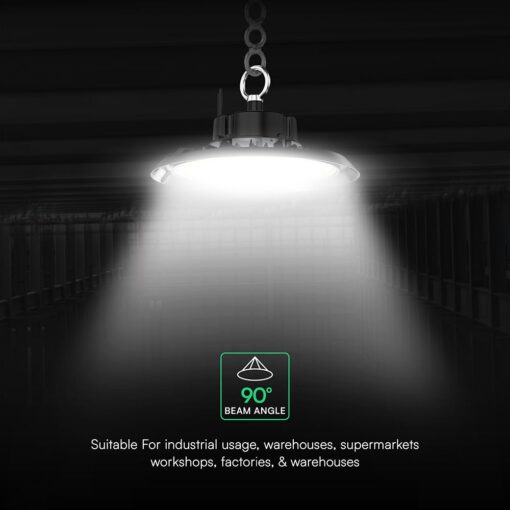150W LED Καμπάνα UFO Μαύρη Cree Chip 20200lm Ψυχρό Λευκό 6500K IP65 6yrs Wty V-TAC – 240766