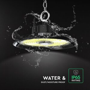 200W LED Καμπάνα UFO Μαύρη Cree Chip 6yrs Wty 27000lm Ψυχρό Λευκό 6500K V-TAC – 240786