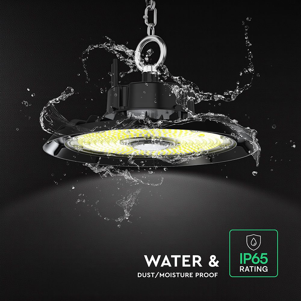 200W LED Καμπάνα UFO Μαύρη Cree Chip 6yrs Wty 27000lm Ψυχρό Λευκό 6500K V-TAC – 240786