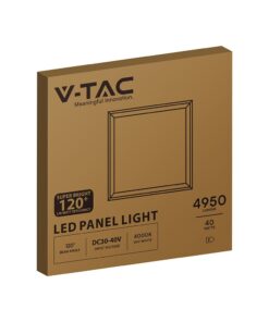 LED Panel 40W 60×60 4950lm Φυσικό Λευκό 4000K V-TAC – 24080