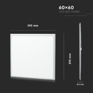 LED Panel 40W 60×60 4950lm Φυσικό Λευκό 4000K V-TAC – 24080