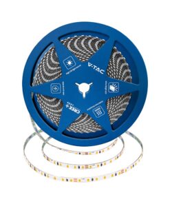 LED Ταινία 8W V-TAC Cree Chip Dimmable 24V 800lm/m CRI>90 Ψυχρό Λευκό 6500K 6yrs Wty 10 Μέτρα – 240826