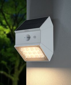 2.5W LED Ηλιακό Φωτιστικό Τοίχου Λευκό με Ανιχνευτή Κίνησης CCT IP65 V-TAC – 24097