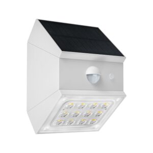 2.5W LED Ηλιακό Φωτιστικό Τοίχου Λευκό με Ανιχνευτή Κίνησης CCT  IP65 V-TAC – 24097
