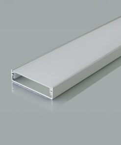 Προφίλ Αλουμινίου Φαρδύ 40x10mm για LED Ταινίες με Οπάλ Κάλυμμα 2m V-TAC – 24100