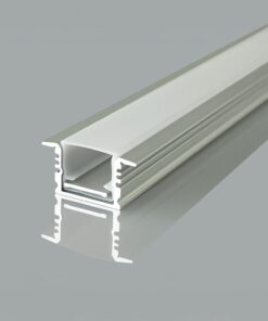 Προφίλ Αλουμινίου Χωνευτό για LED Ταινίες με Οπάλ Κάλυμμα 2m 17x14mm V-TAC – 24105