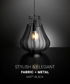 Κρεμαστό Φωτιστικό 1xE27 Φ420 Μαύρο Ματ V-TAC 24114VT