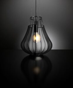 Κρεμαστό Φωτιστικό 1xE27 Φ420 Μαύρο Ματ V-TAC 24114VT