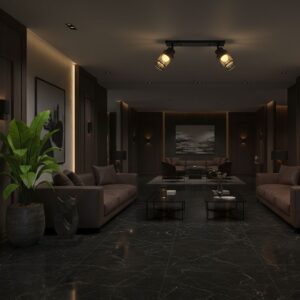 V-TAC – 24120 Decorative Πολύφωτο με 2 Σποτ LED 12W 1440lm 3000K Μαύρο Ματ