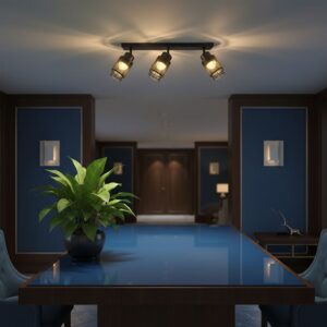 V-TAC – 24121 LED Decorative Πολύφωτο με 3 Σποτ 18W 3000K Μαύρο Ματ V-TAC – 24121