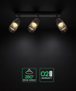 V-TAC – 24121 LED Decorative Πολύφωτο με 3 Σποτ 18W 3000K Μαύρο Ματ V-TAC – 24121