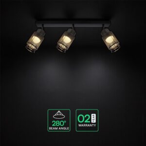 V-TAC – 24121 LED Decorative Πολύφωτο με 3 Σποτ 18W 3000K Μαύρο Ματ V-TAC – 24121