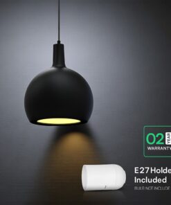 V-TAC – 24126 Κρεμαστό Φωτιστικό Σποτ Καμπάνα 1xE27 Φ280 Μαύρο