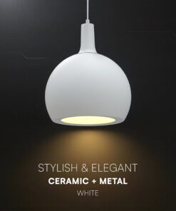 V-TAC – 24127 Κρεμαστό Φωτιστικό Καμπάνα 1xE27 Φ280 Λευκό