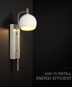 V-TAC – 24128 Φωτιστικό Τοίχου LED 10W 1200lm Θερμό 3000K Νίκελ Ματ & Λευκό