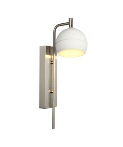 V-TAC – 24128 Φωτιστικό Τοίχου LED 10W 1200lm Θερμό 3000K Νίκελ Ματ & Λευκό