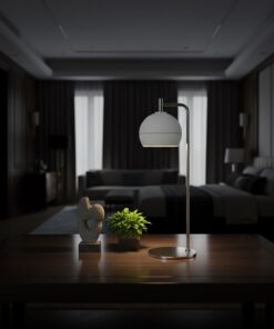 V-TAC – 24130 Επιτραπέζιο Φωτιστικό LED 10W 1200lm Θερμό 3000K Νίκελ Ματ & Λευκό