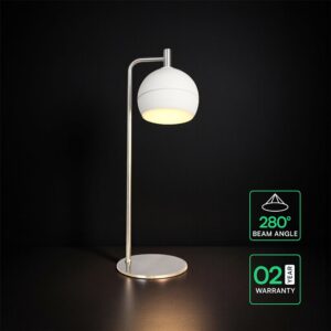 V-TAC – 24130 Επιτραπέζιο Φωτιστικό LED 10W 1200lm Θερμό 3000K Νίκελ Ματ & Λευκό