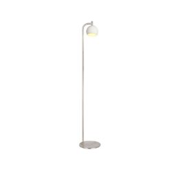 V-TAC – 24131 Φωτιστικό Δαπέδου LED 10W 1200lm Θερμό 3000K Νίκελ Ματ & Λευκό