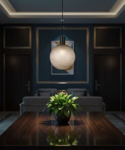 V-TAC – 24132 Διακοσμητικό Κρεμαστό Φωτιστικό 1xE27 Φ300 Μαύρο Ματ & Γκρι Γυαλί