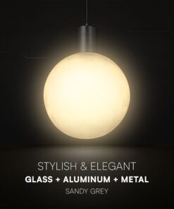 V-TAC – 24132 Διακοσμητικό Κρεμαστό Φωτιστικό 1xE27 Φ300 Μαύρο Ματ & Γκρι Γυαλί