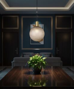 V-TAC – 24133 Διακοσμητικό Κρεμαστό Φωτιστικό 1xE27 Φ300 Μπρονζε & Γκρι Γυαλί