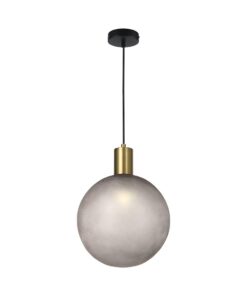 V-TAC – 24133 Διακοσμητικό Κρεμαστό Φωτιστικό 1xE27 Φ300 Μπρονζε & Γκρι Γυαλί