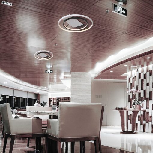 36W LED Decorative Φωτιστικό Οροφής Φ500 CCT Dimmable 4000lm Λευκό+Μαύρο με RF Χειριστήριο V-TAC – 24136
