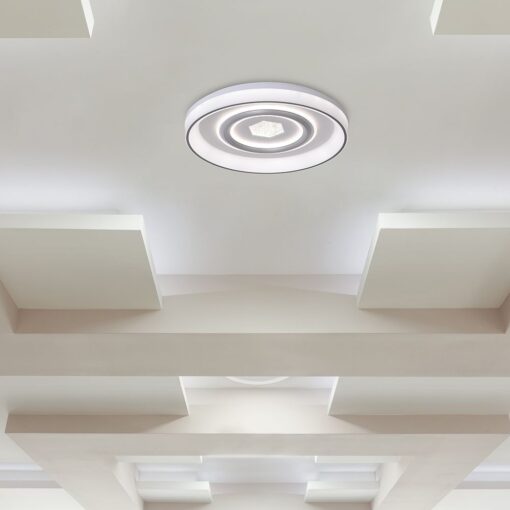 48W LED Decorative Φωτιστικό Οροφής Φ485 CCT Dimmable 4800lm Λευκό με IR Χειριστήριο V-TAC – 24137