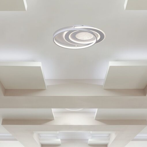 48W LED Decorative Φωτιστικό Οροφής  Φ500 CCT  Dimmable 4800lm Λευκό με IR Χειριστήριο V-TAC – 24138