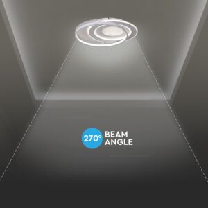 48W LED Decorative Φωτιστικό Οροφής  Φ500 CCT  Dimmable 4800lm Λευκό με IR Χειριστήριο V-TAC – 24138