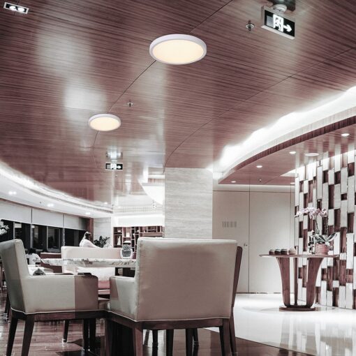 36W LED Decorative Φωτιστικό Πλαφονιέρα Οροφής Φ390 CCT Dimmable 3240lm Λευκό με RF Χειριστήριο V-TAC – 24139