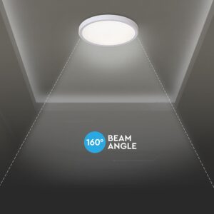 36W LED Decorative Φωτιστικό Πλαφονιέρα Οροφής Φ390 CCT Dimmable 3240lm Λευκό με RF Χειριστήριο V-TAC – 24139