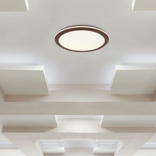 36W LED Decorative Φωτιστικό Οροφής Φ410 CCT Dimmable 2800lm Απόχρωση Ξύλου με RF Χειριστήριο V-TAC – 24140
