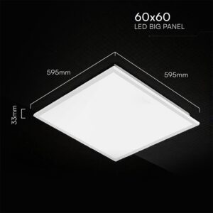 LED Panel 40W 60×60cm V-TAC CREE Chip 4800lm Ψυχρό Λευκό 6400K V-TAC – 241466