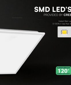 LED Panel 40W 60×60cm V-TAC CREE Chip 4800lm Ψυχρό Λευκό 6400K V-TAC – 241466